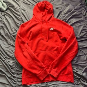 Nike hoodie in red